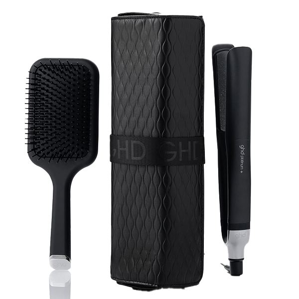 GHD Platinum+ ensemble fer plat 1" et brosse pneumatique