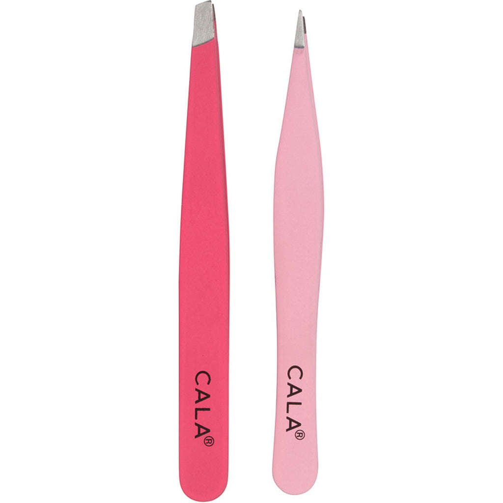CALA duo de pinces à épiler rose