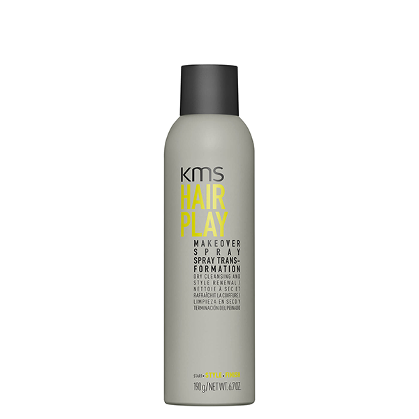 KMS Hair Play spray transformation