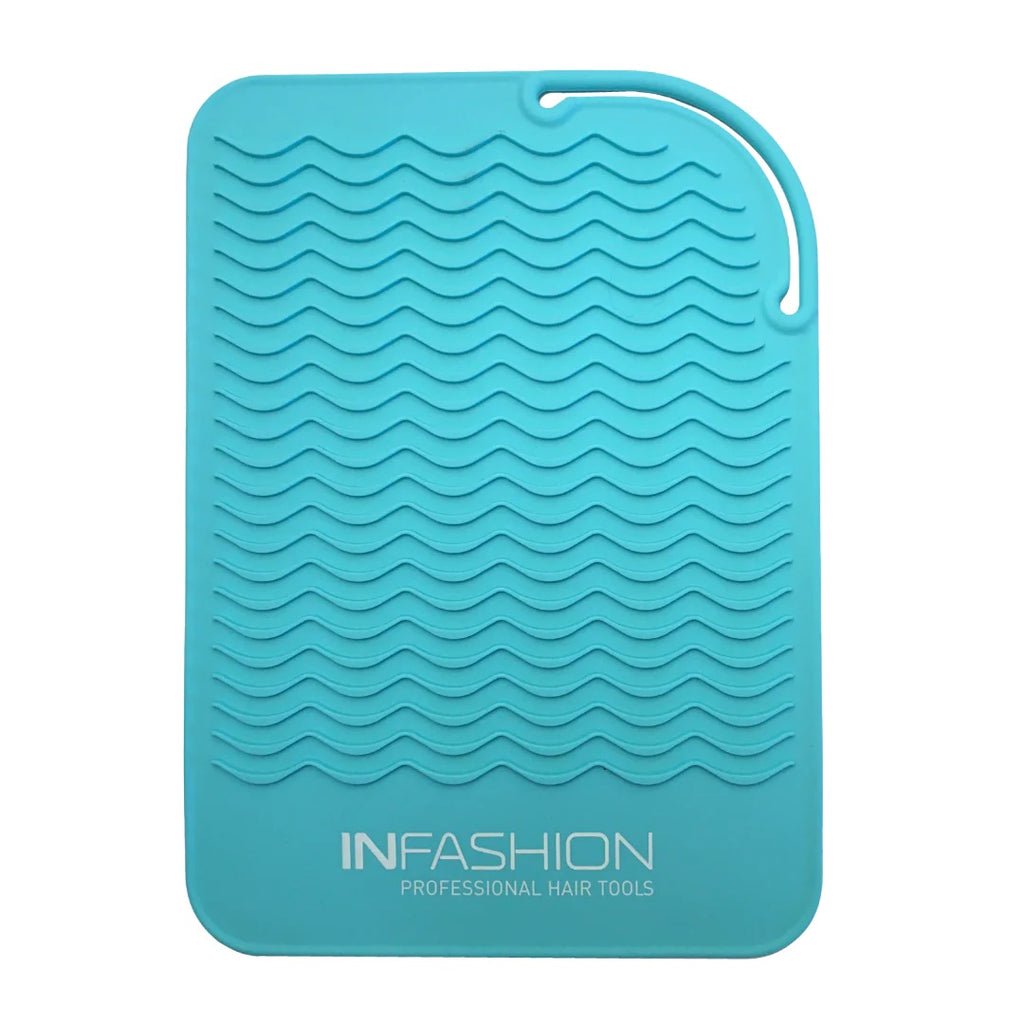 Infashion tapis en silicone résistant à la chaleur turquoise